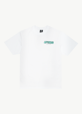 Afends Mens World - Recycled Retro Graphic Logo T-Shirt - White - Afends mens world   recycled retro graphic logo t shirt   white   streetwear   sustainable fashion