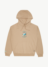 Afends Mens World Problems - Recycled Hoodie - Tan - Afends mens world problems   recycled hoodie   tan   streetwear   sustainable fashion