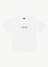 Afends Mens Liquid - Retro Logo T-Shirt - White - Afends mens liquid   retro logo t shirt   white   streetwear   sustainable fashion