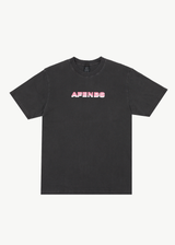 AFENDS Mens Volcanic Times - Graphic Retro T-Shirt - Stone Black - Afends mens volcanic times   graphic retro t shirt   stone black   streetwear   sustainable fashion