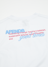 Afends Mens Good Times - Graphic Boxy  T-Shirt - White - Afends mens good times   graphic boxy  t shirt   white   streetwear   sustainable fashion