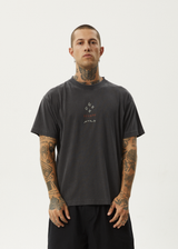 AFENDS Mens Star - Boxy T-Shirt - Stone Black - Afends mens star   boxy t shirt   stone black   streetwear   sustainable fashion