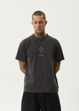 AFENDS Mens Star - Boxy T-Shirt - Stone Black - Afends mens star   boxy t shirt   stone black   streetwear   sustainable fashion