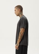 AFENDS Mens Star - Boxy Fit Tee - Stone Black - Afends mens star   boxy fit tee   stone black   streetwear   sustainable fashion