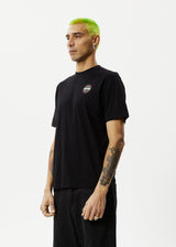 Afends Mens Solar Flare - Retro Fit Tee - Black - Afends mens solar flare   retro fit tee   black   streetwear   sustainable fashion