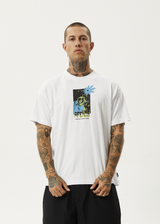 Afends Mens Space Junk - Boxy Fit Tee - White - Afends mens space junk   boxy fit tee   white   streetwear   sustainable fashion