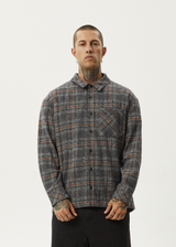 Afends Mens Position - Flannel Shirt - Black - Afends mens position   flannel shirt   black   streetwear   sustainable fashion