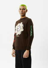 Afends Mens Technology - Raglan Knit - Earth - Afends mens technology   raglan knit   earth   streetwear   sustainable fashion