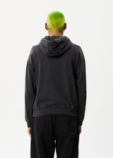 Afends Mens Graveyard - Pull On Hood - Charcoal - Afends mens graveyard   pull on hood   charcoal   streetwear   sustainable fashion