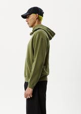 Afends Mens Enjoyment - Pull On Hood - Military - Afends mens enjoyment   pull on hood   military   streetwear   sustainable fashion