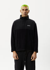 Afends Mens Message - Fleece Pullover - Black - Afends mens message   fleece pullover   black   streetwear   sustainable fashion