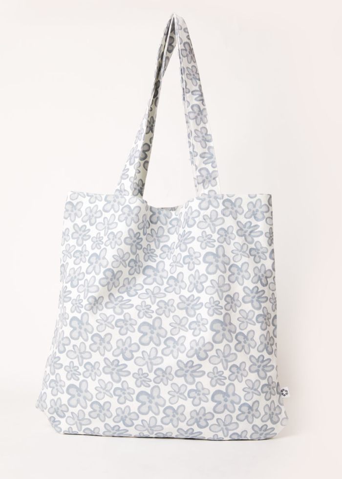 Afends Unisex Digital Daisy - Recycled Tote Bag - Charcoal - Streetwear - Sustainable Fashion