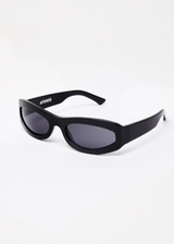 Afends Unisex Platinum J - Sunglasses - Gloss Black - Afends unisex platinum j   sunglasses   gloss black   streetwear   sustainable fashion