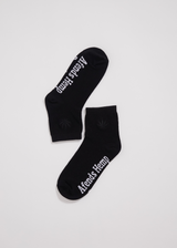 AFENDS Unisex Revolution - Hemp Crew Socks - Black - Afends unisex revolution   hemp crew socks   black   streetwear   sustainable fashion