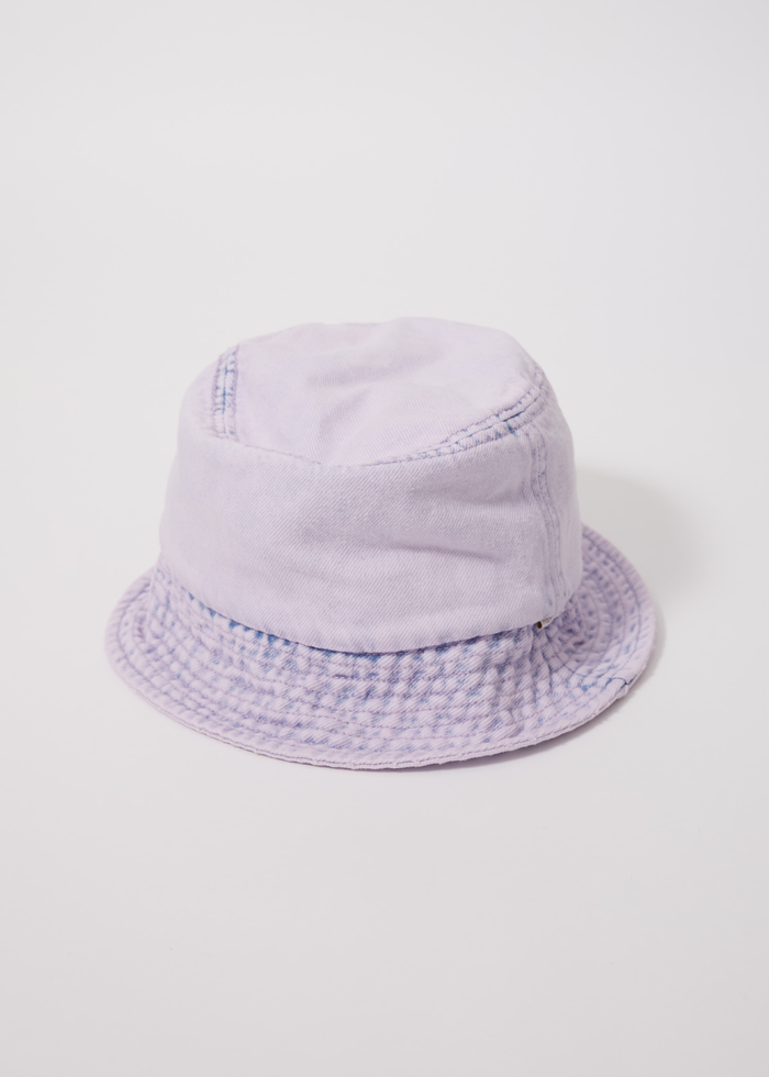 Afends Unisex Zelly - Hemp Denim Bucket Hat - Vintage Orchid - Streetwear - Sustainable Fashion