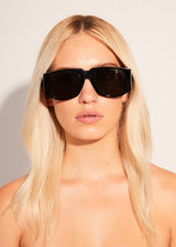 Afends Unisex Sherbert - Sunglasses - Gloss Black - Afends unisex sherbert   sunglasses   gloss black   streetwear   sustainable fashion