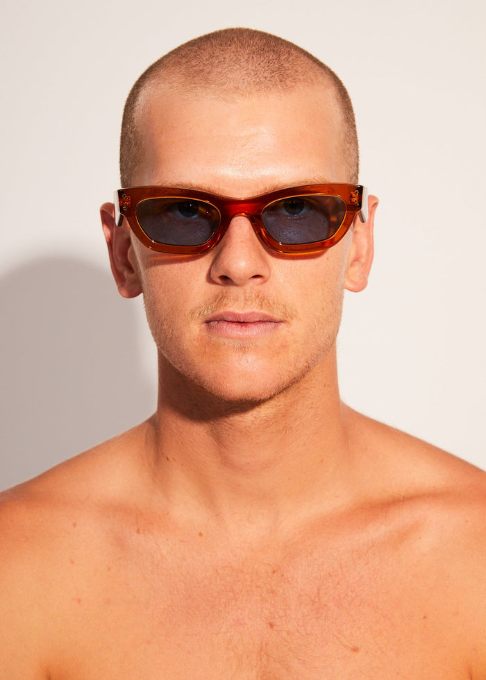 Afends Unisex Clementine - Sunglasses - Clear Orange - Streetwear - Sustainable Fashion