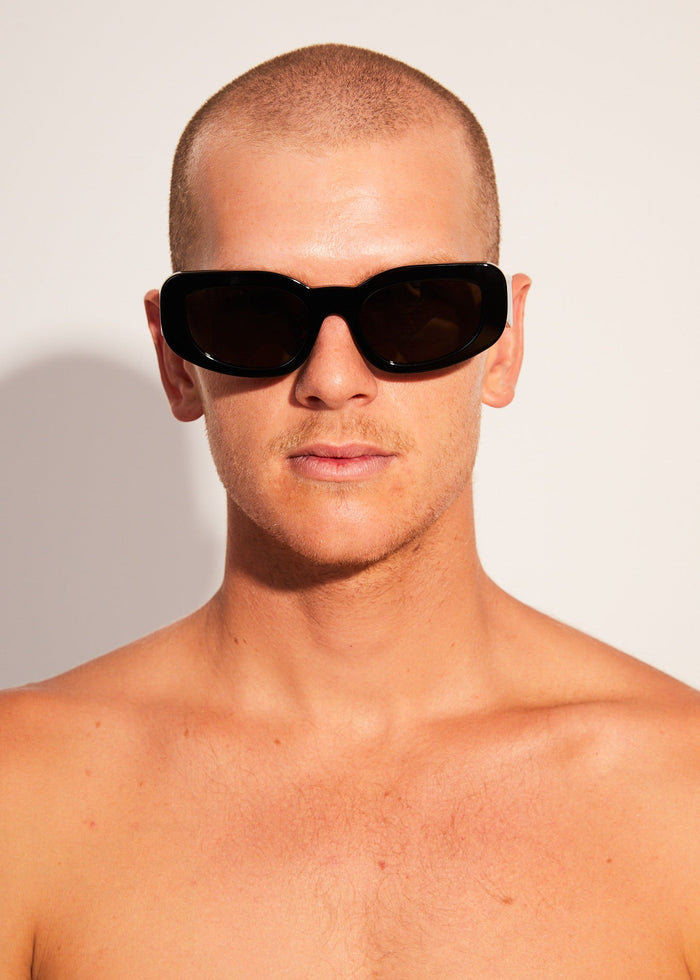 Afends Unisex Super Haze - Sunglasses - Gloss Black - Streetwear - Sustainable Fashion