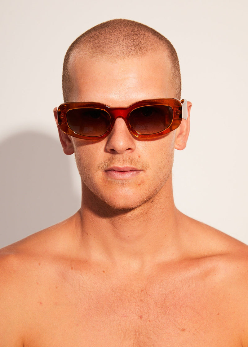 AFENDS Unisex Super Haze - Sunglasses - Clear Orange