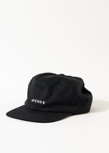Afends Unisex Dodge - Hemp Panelled Cap - Black - Afends unisex dodge   hemp panelled cap   black   streetwear   sustainable fashion