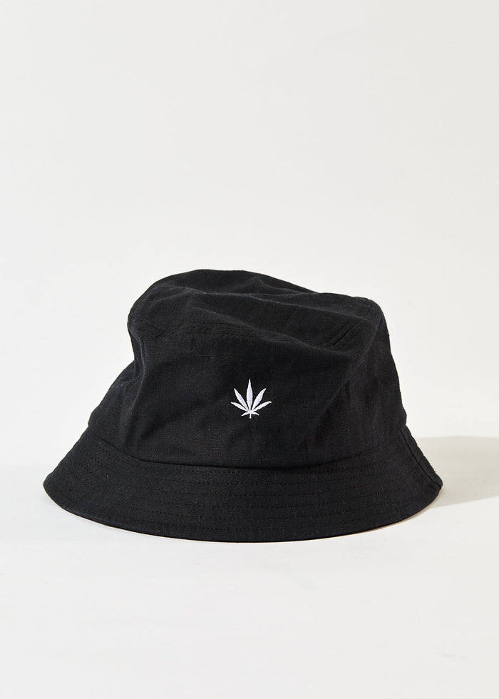 Afends Unisex THC - Hemp Bucket Hat - Black - Streetwear - Sustainable Fashion