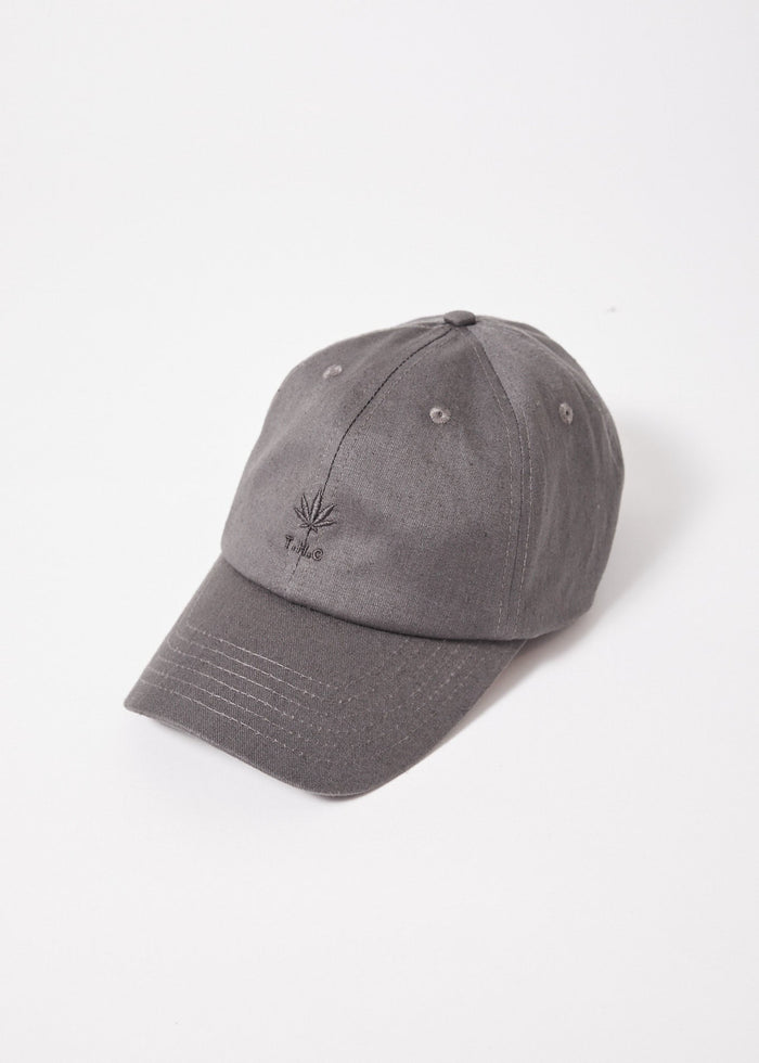 Afends Unisex Cadet - Hemp Baseball Cap - Charcoal - Streetwear - Sustainable Fashion