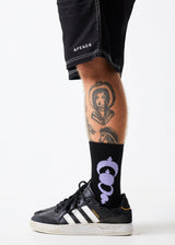 Afends Unisex Galaxy - Hemp Crew Socks - Black - Afends unisex galaxy   hemp crew socks   black   streetwear   sustainable fashion