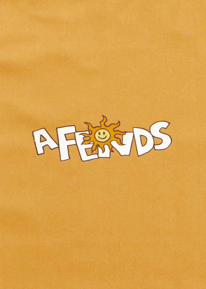 AFENDS Unisex Sunshine - Tote Bag - Mustard - Streetwear - Sustainable Fashion