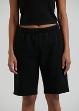 Afends Unisex Razor - Unisex Organic Sweat Shorts - Black - Afends unisex razor   unisex organic sweat shorts   black   streetwear   sustainable fashion