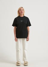 Afends Unisex Solitude - Unisex Organic Retro T-Shirt - Black - Afends unisex solitude   unisex organic retro t shirt   black   streetwear   sustainable fashion