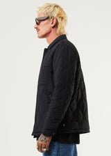 Afends Unisex Octave - Unisex Recycled Puffer Jacket - Black - Afends unisex octave   unisex recycled puffer jacket   black   streetwear   sustainable fashion