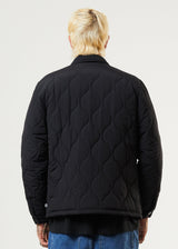 Afends Unisex Octave - Unisex Recycled Puffer Jacket - Black - Afends unisex octave   unisex recycled puffer jacket   black   streetwear   sustainable fashion