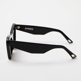 Afends Unisex Sundae Driver - Sunglasses - Gloss Black - Afends unisex sundae driver   sunglasses   gloss black   streetwear   sustainable fashion