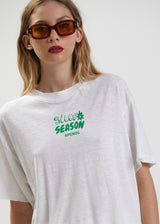 Afends Womens Silly Season - Womens Hemp T-Shirt - White - Afends womens silly season   womens hemp t shirt   white   streetwear   sustainable fashion
