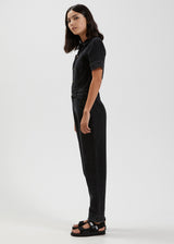 Afends Womens Zuri - Organic Denim Jumpsuit - Washed Black - Afends womens zuri   organic denim jumpsuit   washed black   streetwear   sustainable fashion
