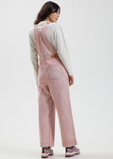 Afends Womens Lucie - Hemp Washed Denim Overalls - Vintage Pink - Afends womens lucie   hemp washed denim overalls   vintage pink   streetwear   sustainable fashion