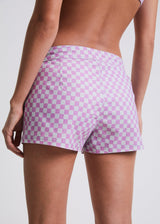 Afends Womens Carlo - Recycled Boardshorts - Candy Check - Afends womens carlo   recycled boardshorts   candy check   streetwear   sustainable fashion