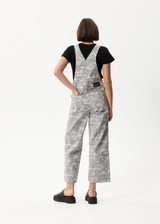 Afends Womens Cadet Lucie - Organic Denim Overalls - Camo - Afends womens cadet lucie   organic denim overalls   camo   streetwear   sustainable fashion
