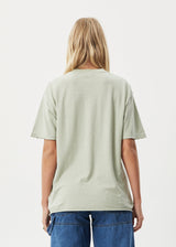 Afends Womens Slay - Hemp Oversized T-Shirt - Eucalyptus - Afends womens slay   hemp oversized t shirt   eucalyptus   streetwear   sustainable fashion