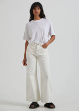 Afends Womens Slay - Hemp Oversized Tee - White - Afends womens slay   hemp oversized tee   white   streetwear   sustainable fashion