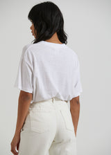 Afends Womens Slay - Hemp Oversized Tee - White - Afends womens slay   hemp oversized tee   white   streetwear   sustainable fashion