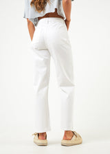Afends Womens Shelby - Hemp Wide Leg Pants - White - Afends womens shelby   hemp wide leg pants   white   streetwear   sustainable fashion