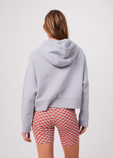 Afends Womens Carvings - Recycled Cropped Hoodie - Grey - Afends womens carvings   recycled cropped hoodie   grey   streetwear   sustainable fashion