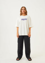 Afends Womens Tracks - Recycled Oversized T-Shirt - Off White - Afends womens tracks   recycled oversized t shirt   off white   streetwear   sustainable fashion
