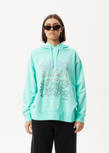 Afends Womens Ava - Hemp Graphic Hoodie - Mint - Afends womens ava   hemp graphic hoodie   mint   streetwear   sustainable fashion
