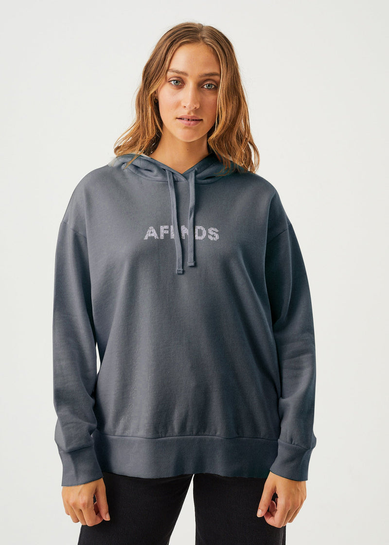 Afends Womens Dua - Recycled Hoodie - Charcoal