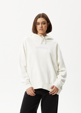 Afends Womens Dua - Recycled Hoodie - Off White - Afends womens dua   recycled hoodie   off white   streetwear   sustainable fashion