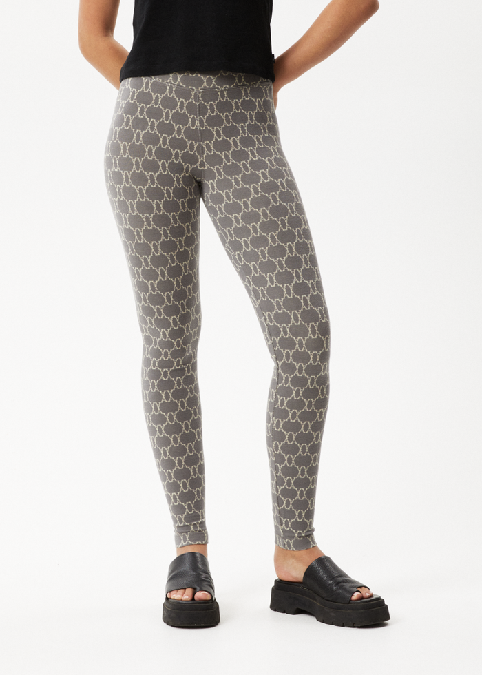 Afends Womens Lois - Recycled Leggings - Steel - Streetwear - Sustainable Fashion