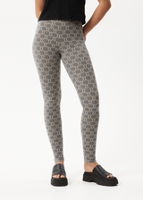 Afends Womens Lois - Recycled Leggings - Steel - Afends womens lois   recycled leggings   steel   streetwear   sustainable fashion