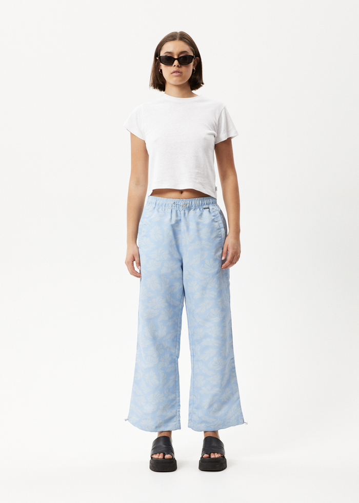 Afends Womens Underworld - Recycled Spray Pants - Powder Blue - Streetwear - Sustainable Fashion